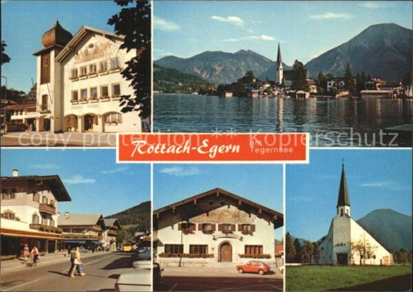 Tegernsee Rottach-Egern Kirche Stadt