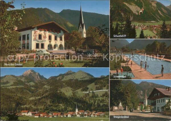 Bayrischzell Schwimmbad Kriegerdenkmal Schwebelift