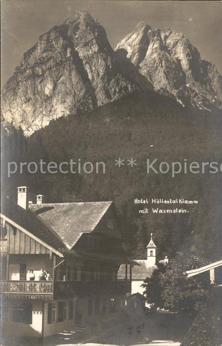 Waxenstein Hotel Höllental Klamm