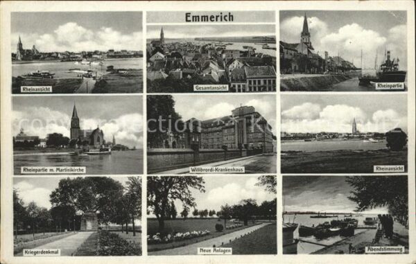 Emmerich Rhein Rheinpartie W.-Krankenhaus Neue Anlagen