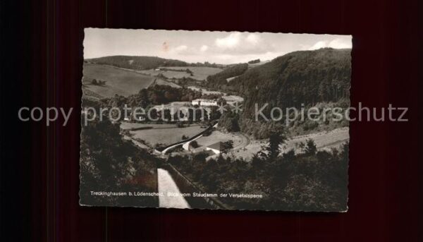 Treckinghausen Blick vom Staudamm der Versetalsperre