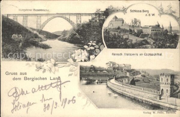 Burg Wupper Schloss Burg Müngstener Brücke Kaiser W