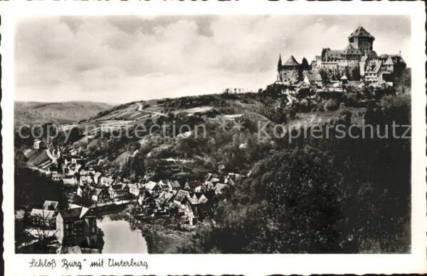 Burg Wupper Schloss Burg mit Unterburg