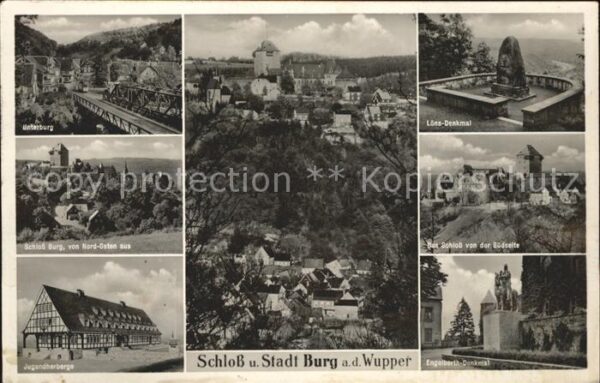 Burg Wupper Schloss Burg Jugendherberge Lönsdenkmal