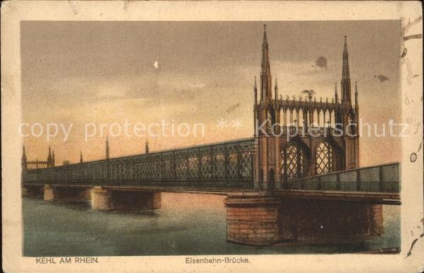 Kehl Rhein Eisenbahnbrücke