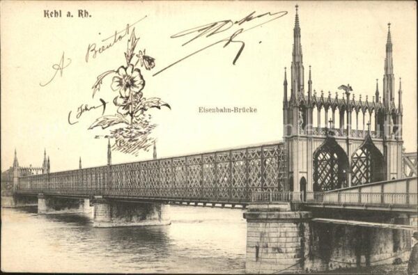 Kehl Rhein Eisenbahnbrücke