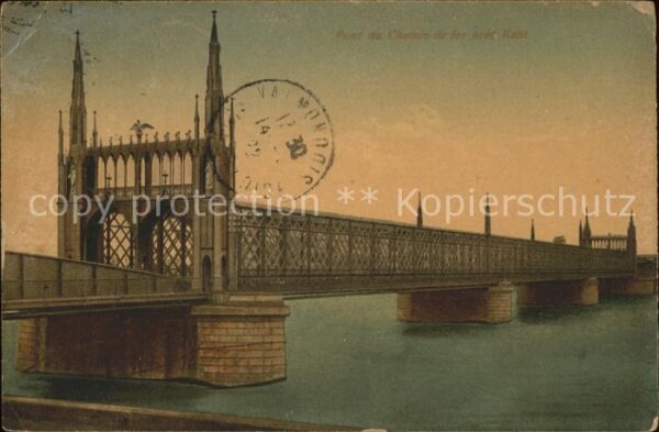 Kehl Rhein Pont de Chemin de Fer Eisenbahnbrücke