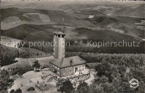 Kirchhundem Aussichtsturm Hohe Bracht Fliegeraufnah