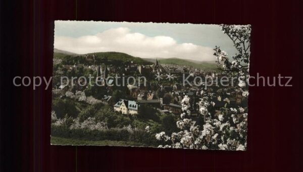 Siegen Westfalen Blick vom Giersberg Schloss Nikolaiturm
