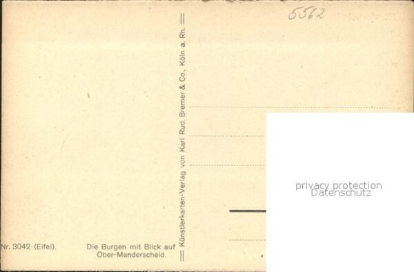 Manderscheid Eifel Burg Ruinen Obermanderscheid Künstlerka – Bild 2
