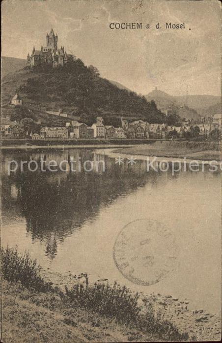 Cochem Mosel Uferpartie Burg