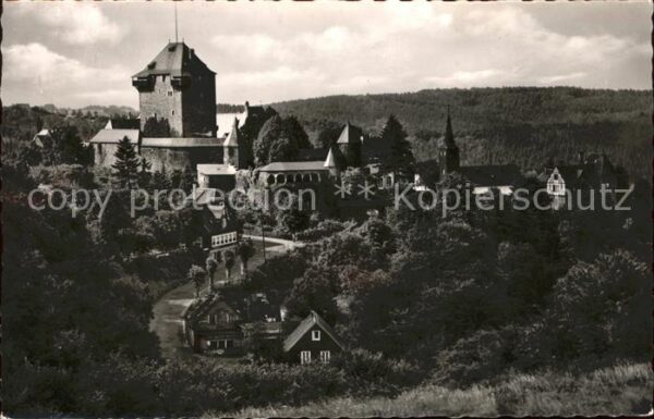 Burg Wupper Blick von Jugendherberge Schloss