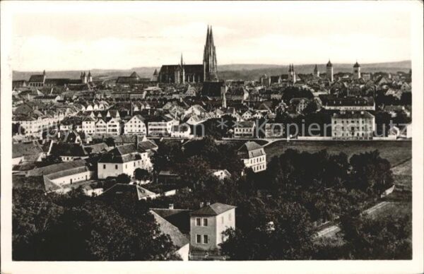 Regensburg Stadtbild mit Dom St. Peter