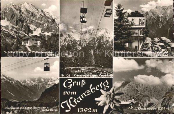 Mittenwald Karwendel Tirol Kranzbergbahn Gipfelhaus Berghaus St. A