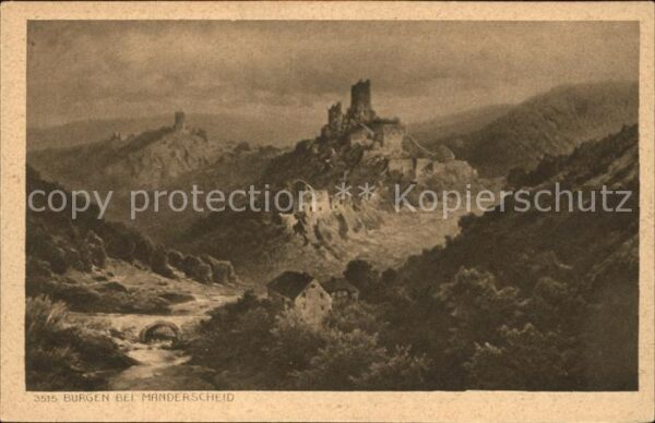 Manderscheid Eifel Serie Burgen bei Manderscheid Nr. 3515