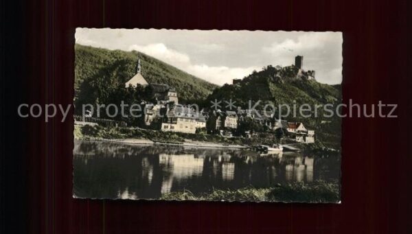Beilstein Mosel Ortsansicht mit Burg Altdeutsche Gastst