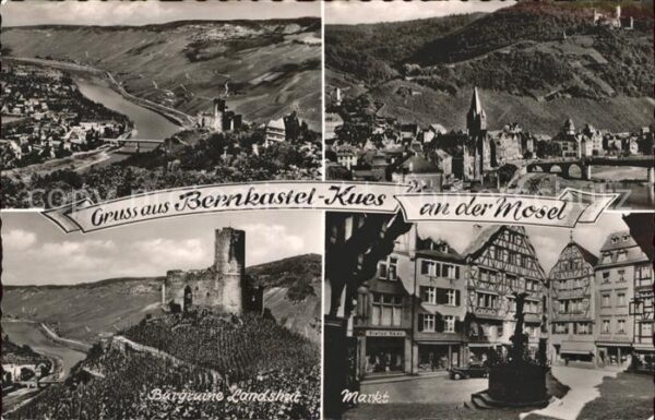 Bernkastel-Kues Gesamtansicht Burgruine Landshut Markt