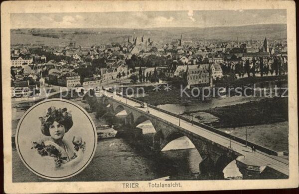 Trier Totalansicht Moselbrücke
