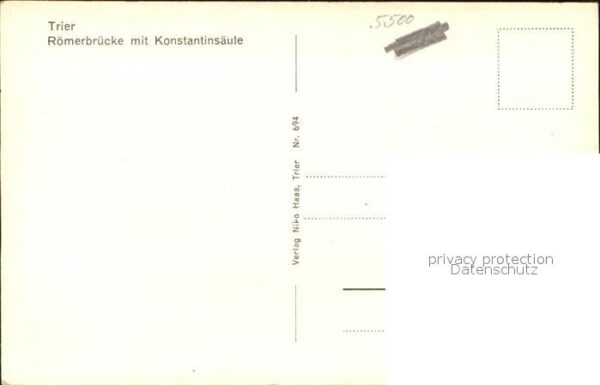 Trier Römerbrücke mit Konstantinsäule Mosel – Bild 2