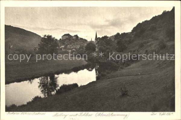 Malberg Eifel mit Schloss Richarz Naturaufnahmen Die