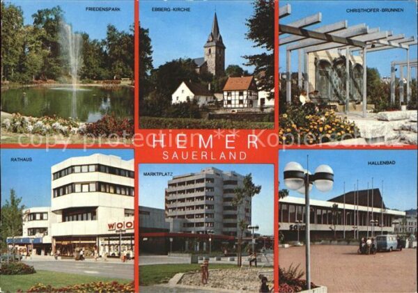Hemer Friedenspark Rathaus Kirche Christhofer