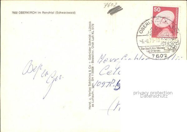 Oberkirch Baden Gesamtansicht Renchtal – Bild 2