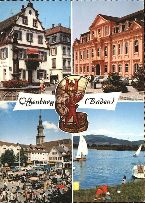 Offenburg Apotheke Brunnen Polizei Gebäude Marktp