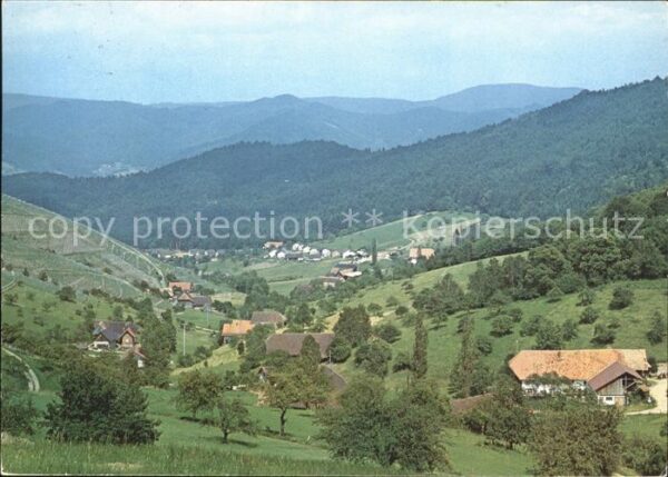 Bermersbach Gengenbach Panorama Ferienort im Bermersbachtal Sc