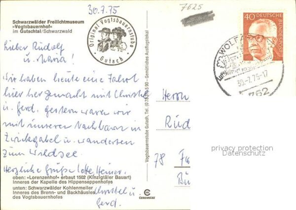 Gutach Schwarzwald Schwarzwälder Freilichtmuseum Vogtsbaue – Bild 2