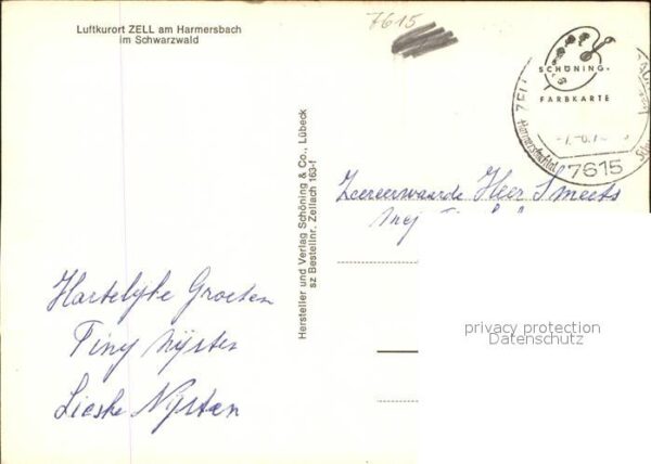 Zell Harmersbach Gesamtansicht Luftkurort Schwarzwald – Bild 2