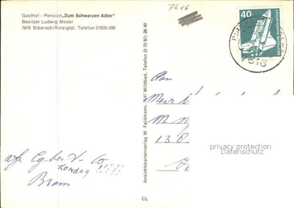 Biberach Baden Gasthof Pension Zum Schwarzen Adler Sch – Bild 2