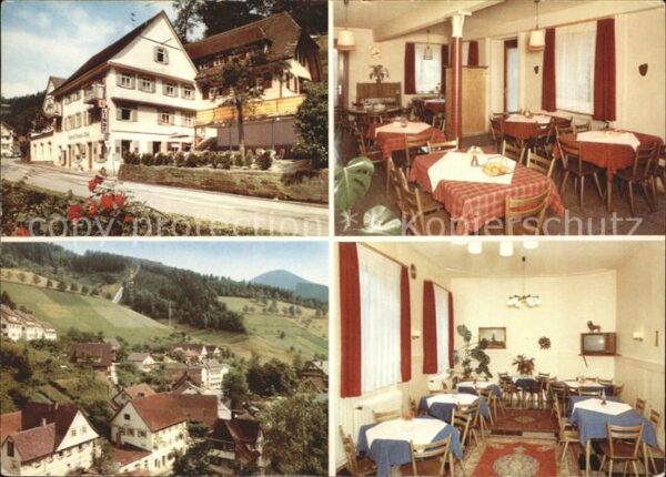 Bad Griesbach Schwarzwald Ortsansicht Gasthof Pension Zur Linde