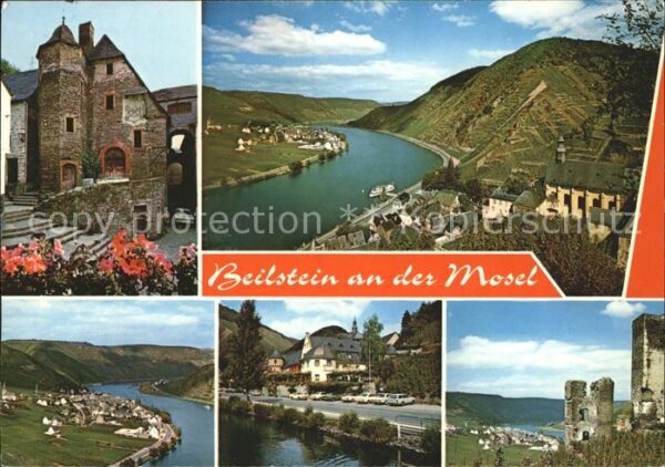 Beilstein Mosel und Ellenz Teilansichten Burgruine