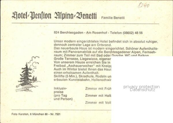 Berchtesgaden Hotel Pension Alpina Benetti – Bild 2
