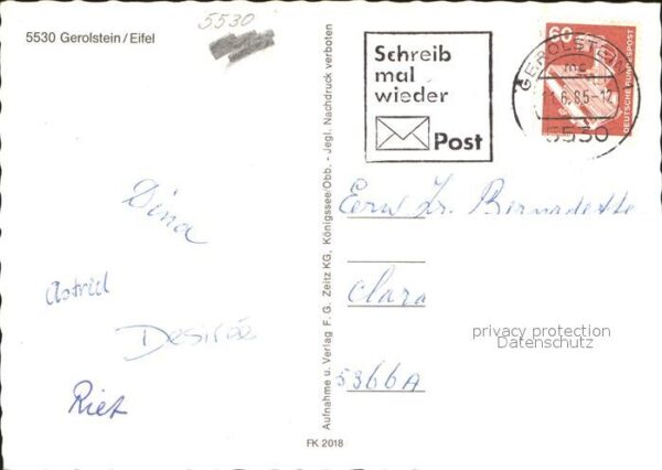 Gerolstein Gesamtansicht Erlöserkirche Auberg Juge – Bild 2