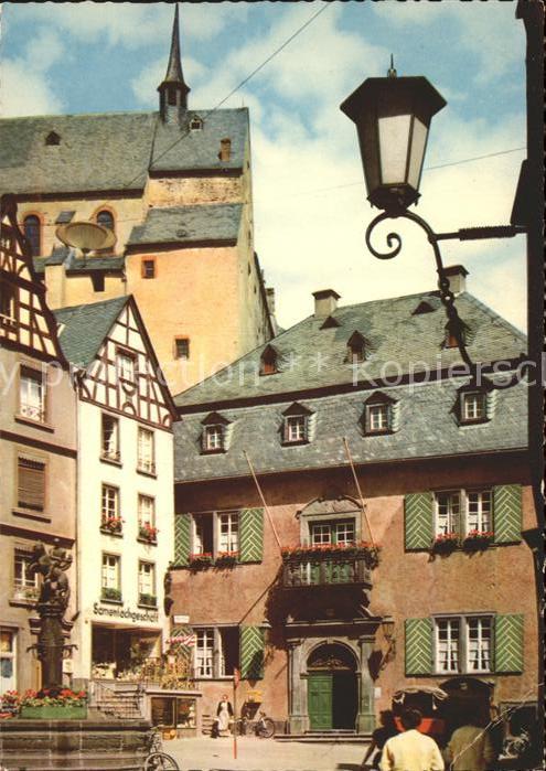 Cochem Mosel Marktplatz Brunnen