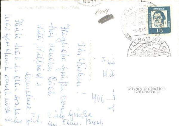 Falkenstein Oberpfalz Blick zur Burg Klause Himmelsleiter Fel – Bild 2