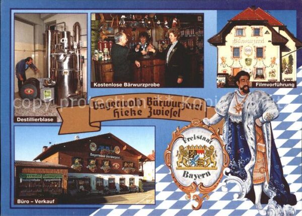 Zwiesel Niederbayern Bärwurzerei Hieke Wappen König Ludwig