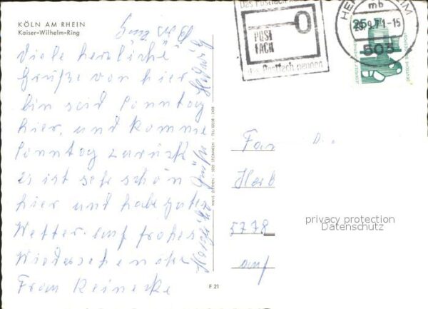Koeln Rhein Kaiser Wilhelm Ring Dom – Bild 2