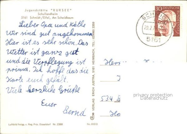 Schmidt Jugendstätte Rursee Schullandheim Flieg – Bild 2