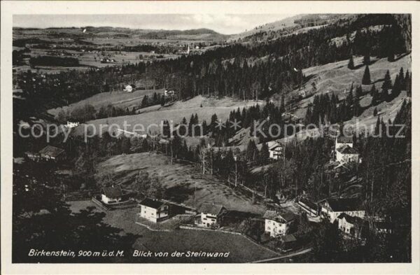 Birkenstein Panorama Blick von der Steinwand Bayeri