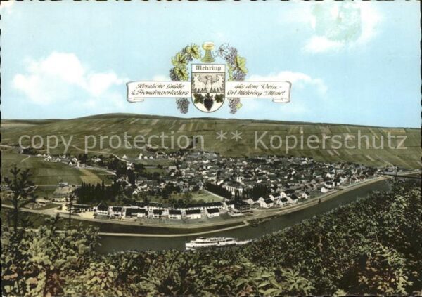Mehring Mosel Panorama Weinort Wappen