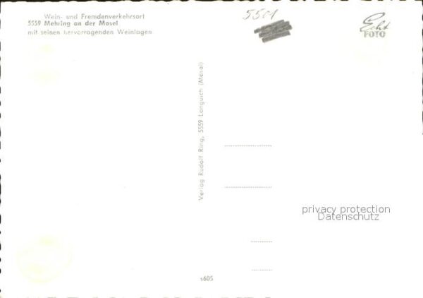 Mehring Mosel Panorama Weinort Wappen – Bild 2