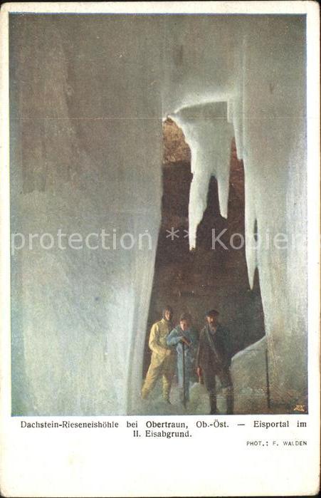 Hoehlen Caves Grottes Obertraun Eisportal