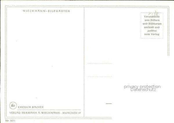 Kuenstlerkarte Emerich Bächer Stiefmütterchen – Bild 2