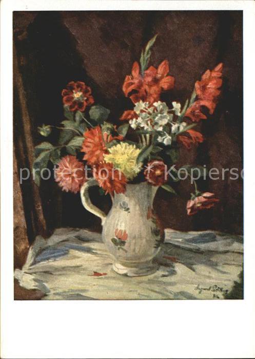 Kuenstlerkarte Schneider Karte Blumen