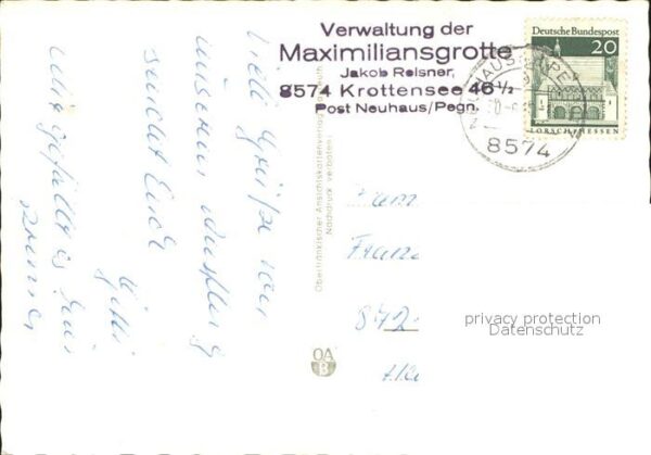 Hoehlen Caves Grottes Maximiliansgrotte fränk. Alb Eisberg kl – Bild 2