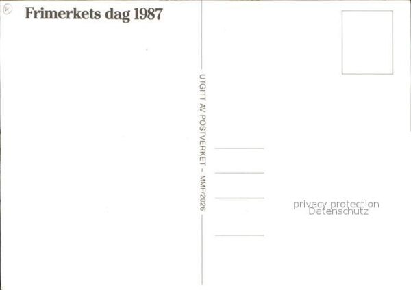 Briefmarken auf Postkarte Frimerkets Fische – Bild 2