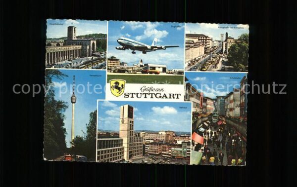 Wappen Stuttgart Flugzeug Stadt