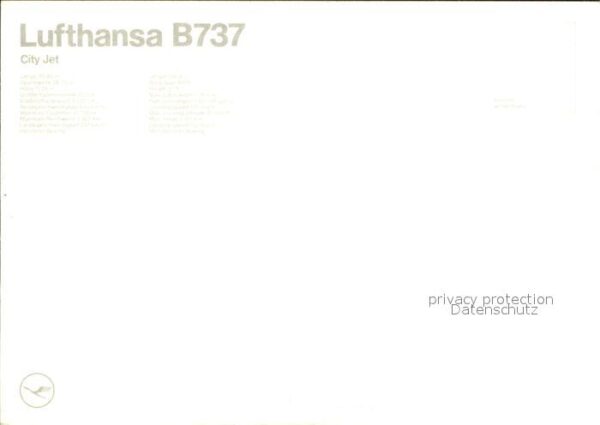 Lufthansa B737 City Jet – Bild 2